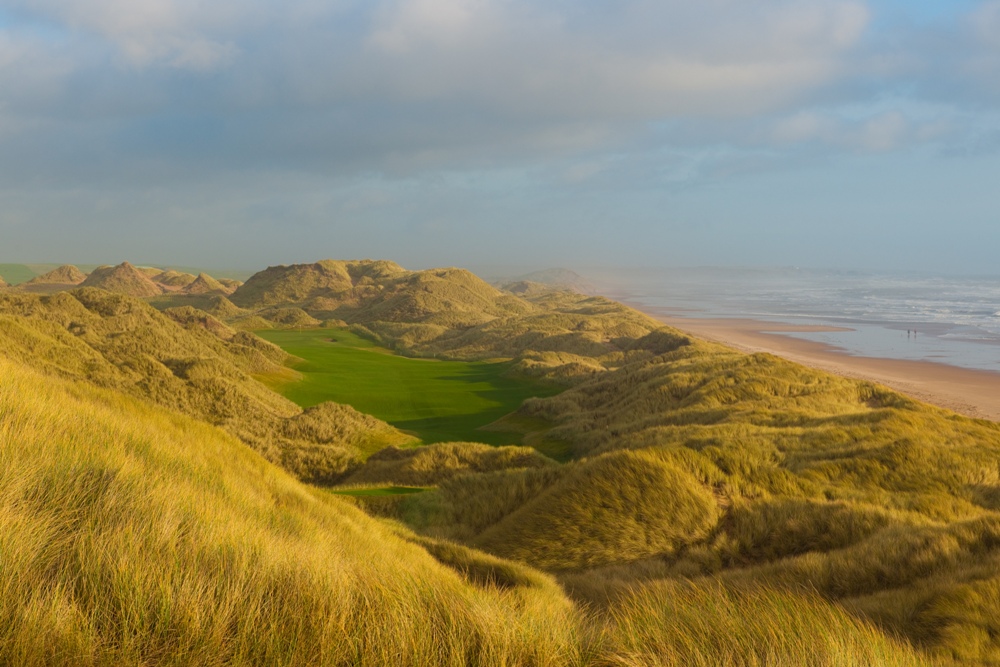 14th hole at Trump International Golf Links Scotland