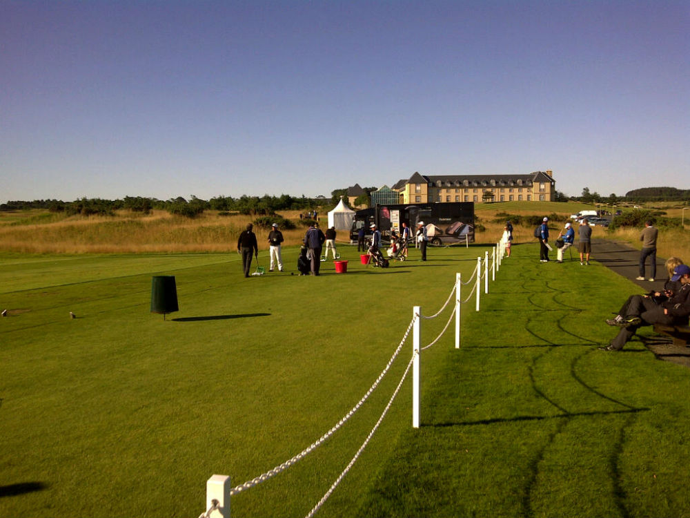 Practice lors du Scottish Senior Open