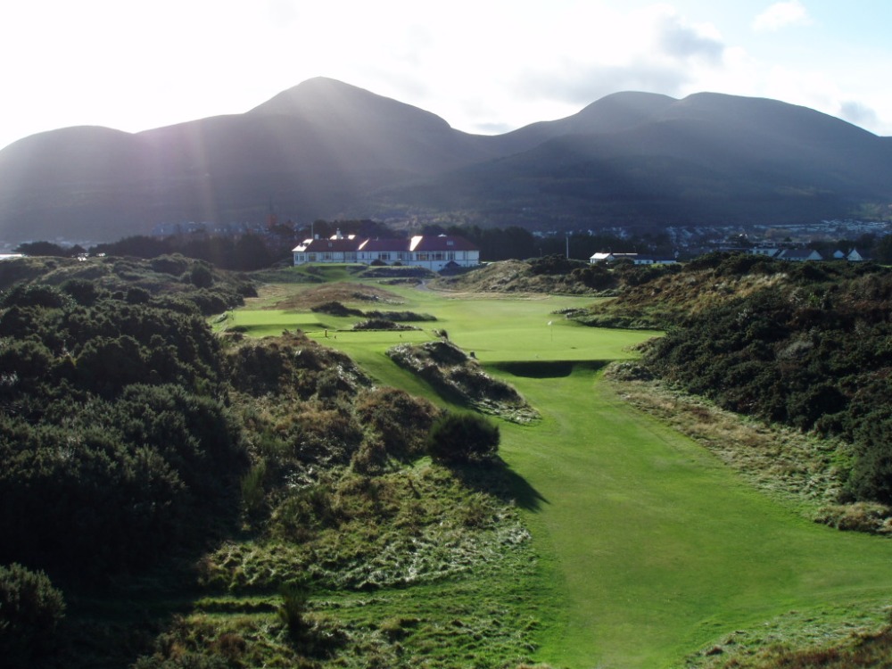 Club house of the Royal County Down golf course