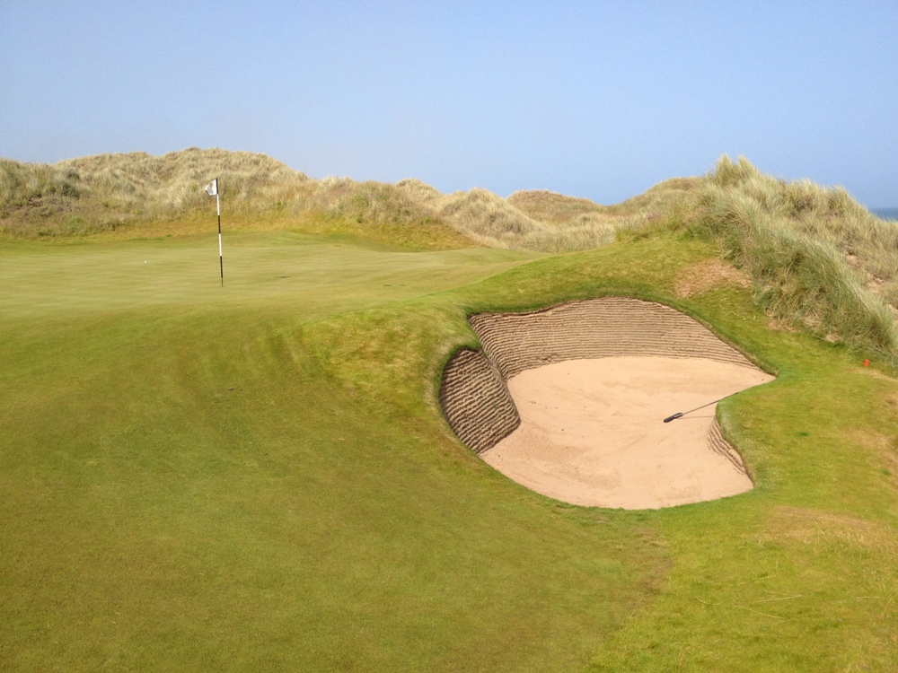 scottish bunker at Trump International Golf Links Scotland