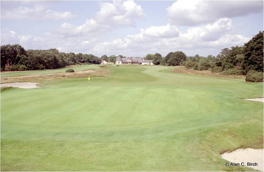 Opening hole at the Alwoodley golf course