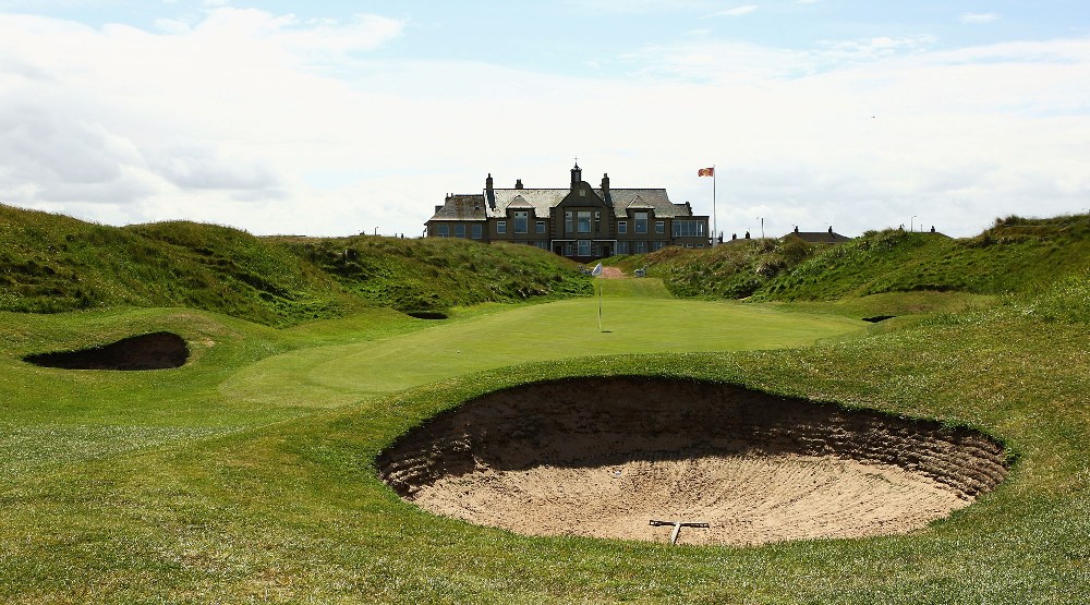 Green bunker of St Annes Old Links