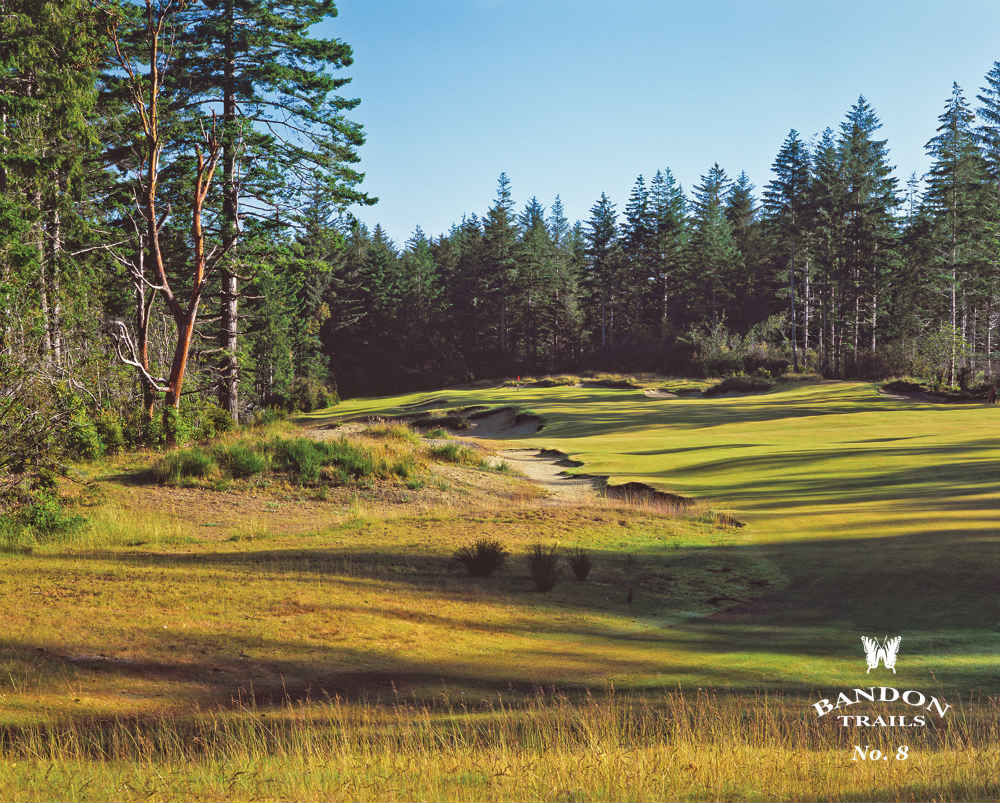 Le trou numéro huit de Bandon Trails dans l'Oregon