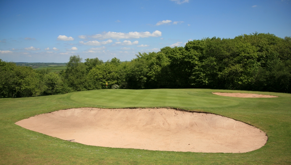 Large bunker on the Carmarthen golf course