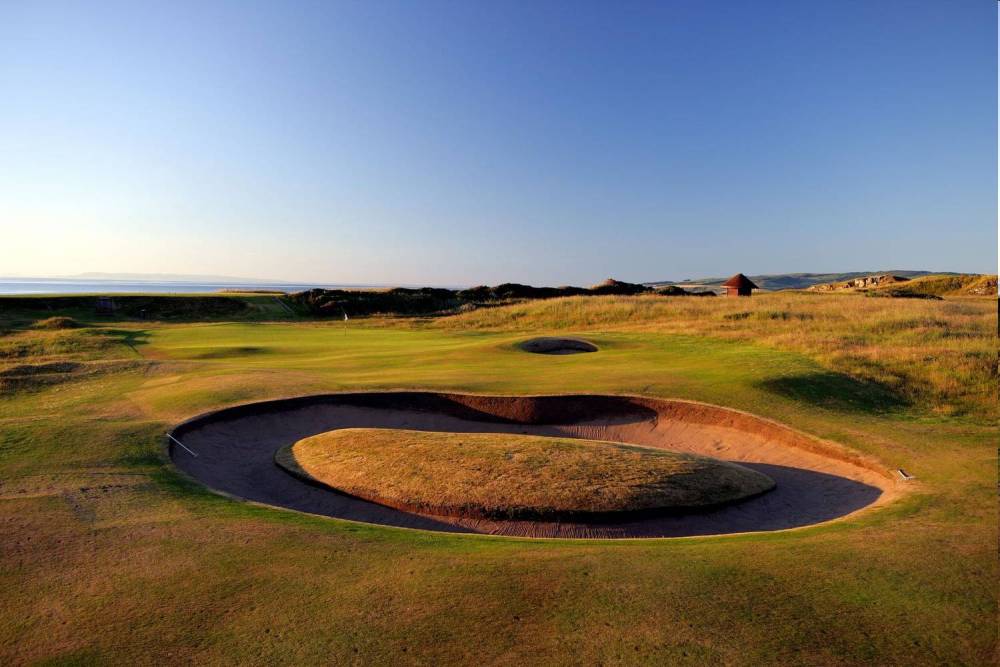 Bunker on the Ailsa golf course at Turnberry