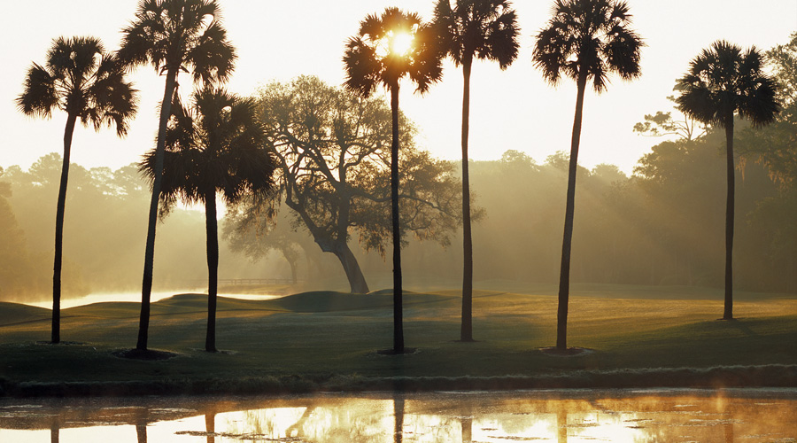 17ème trou du parcours Cougar Point à Kiawah Island 