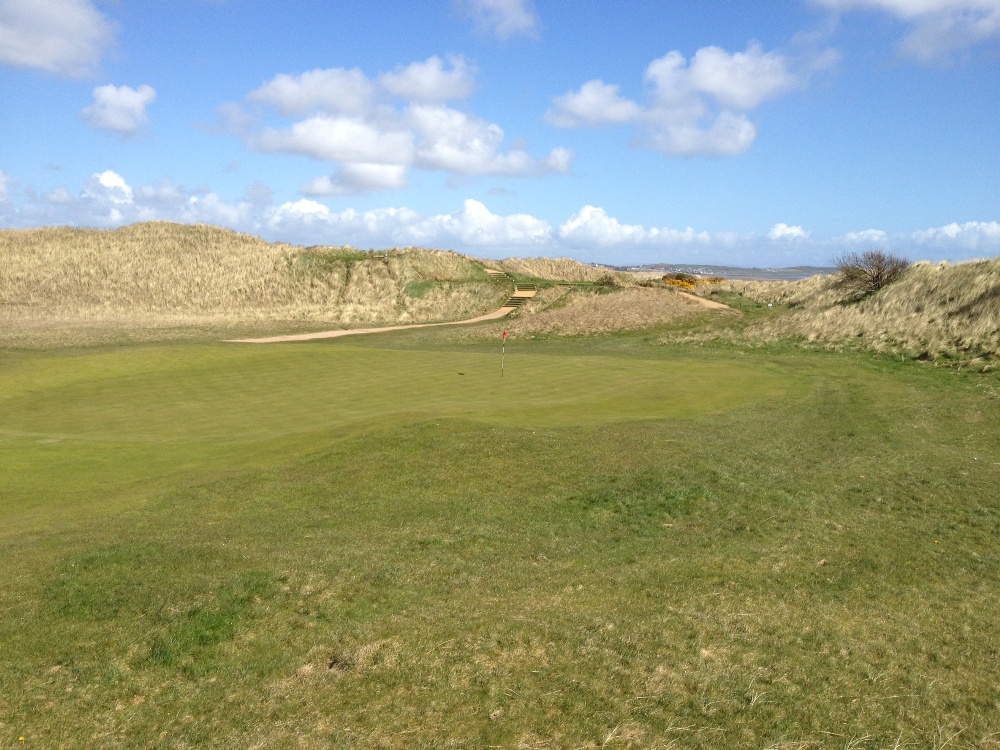 Large green at County Louth golf course