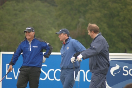 Golfers at the Scottish Hydro Challenge tournament