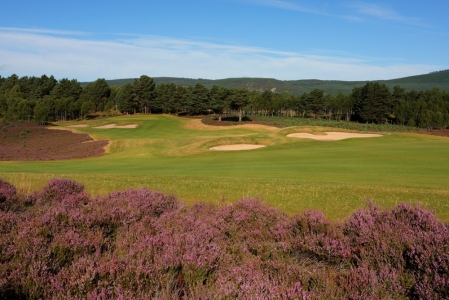 7th hole at Spey Valley in Scotland