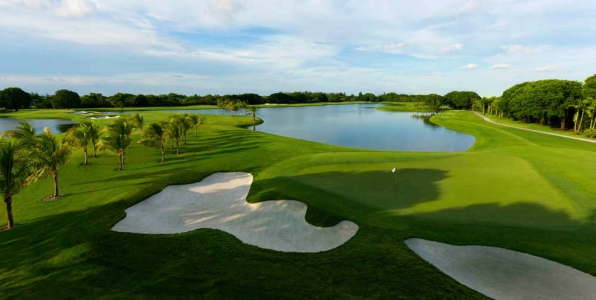 Le trou 9 du Golden Palm de Doral en Floride 