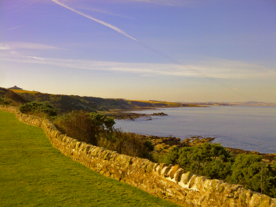 Wall of the 7th hole at the Kittocks