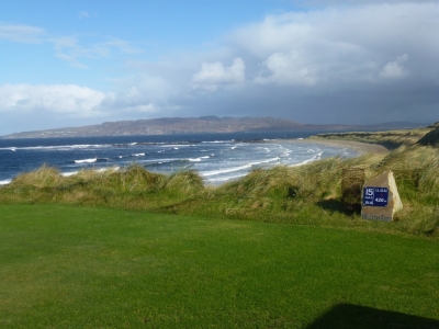 15th hole of the Narin and Portnoo golf course