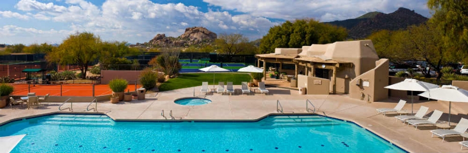 Piscine du resort The Boulders en Arizona 