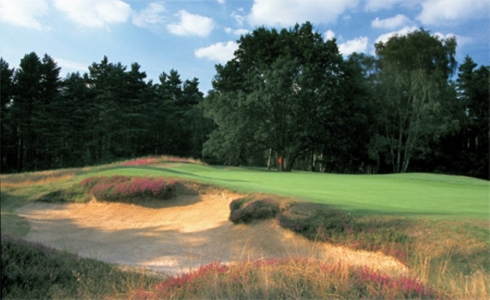 Large green bunker on the red course at The Berkshire Golf Club