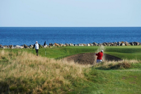 4th hole at Nairn during the Tomatin Pro Am