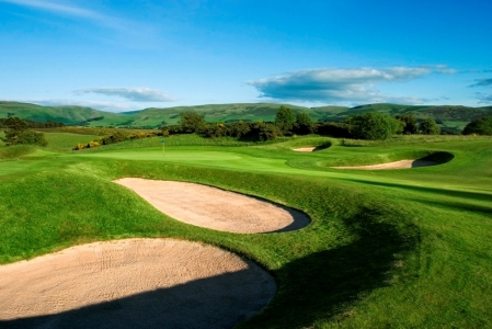 Large fairway bunkers on the Queen's at Gleneagles