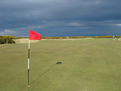 Flag of the 12th hole of the Old Course at St Andrews