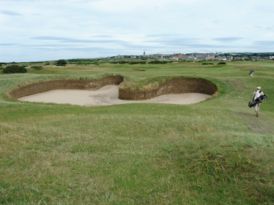 Hell bunker on the 14th hole of the Old Course at St Andrews