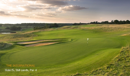 Back of the green of the 15th hole at the International golf course at London golf club