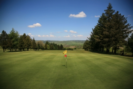 Flag on the Carmarthen golf course