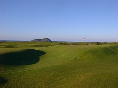 Undulated 16th green at North Berwick Undulated 16th green at North Berwick