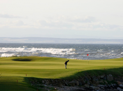 15th green and the sea at Kingsbarns