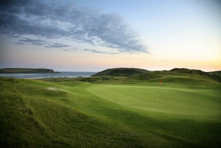 Green and sea on the Church course at St Enodoc golf club