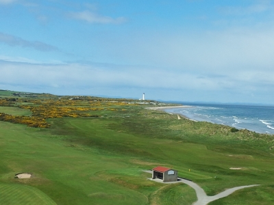 Panoramic view at Moray Old Course