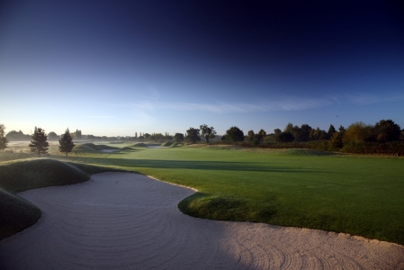 Large fairway bunker on the Brabazon course at the Belfry