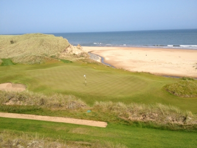 3rd green at Trump International Golf Links Scotland