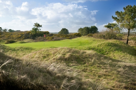 Small green on the Ashburnham golf course