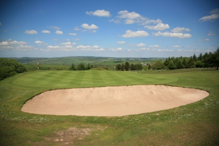 Large green on the Carmarthen golf course
