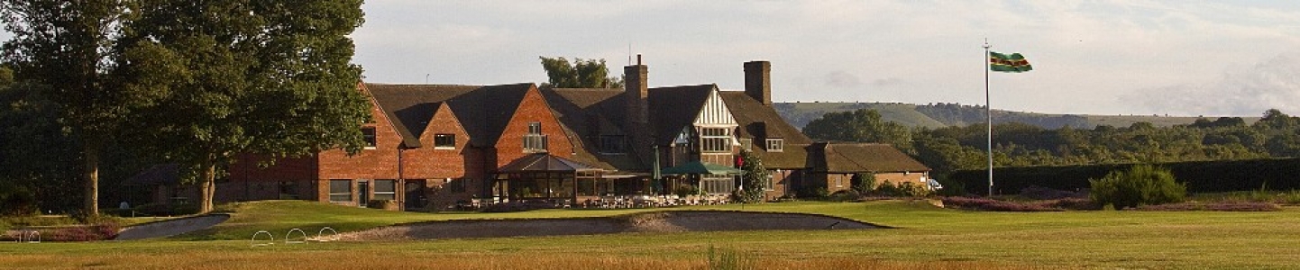 Clubhouse at the West Sussex golf course