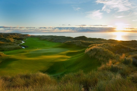 Sunset on Par 4 at Trump International Golf Links Scotland