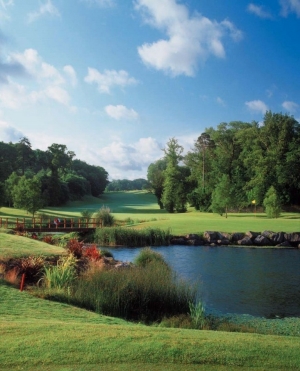 Lake on the Fota Island golf course