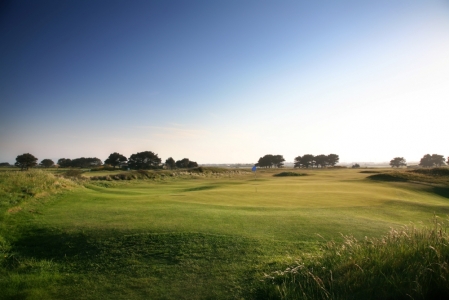 Large green on the Portmarnock Golf Course