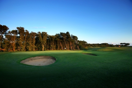 Green bunkers on the Formby hall golf course