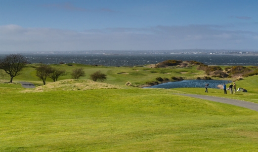 Golfers on the Galway Bay Golf Course