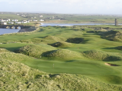 Aerial view of Lahinch Old Course