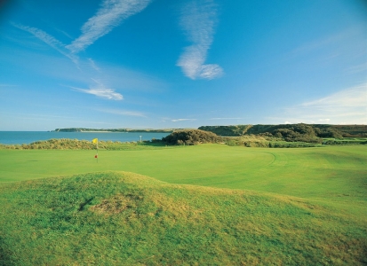 Elevated green at Tenby
