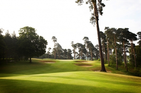 Elevated green on the Marquess golf course at Woburn golf club