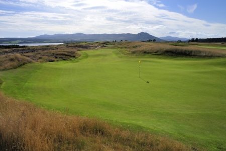 Large green at Skibo Castle Golf Course