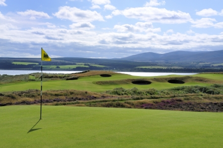 Elevated green at Skibo Castle Golf Course