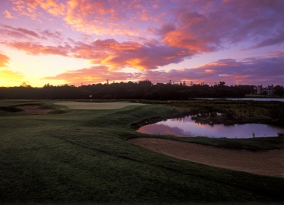 Sunset at Dromoland Castle course