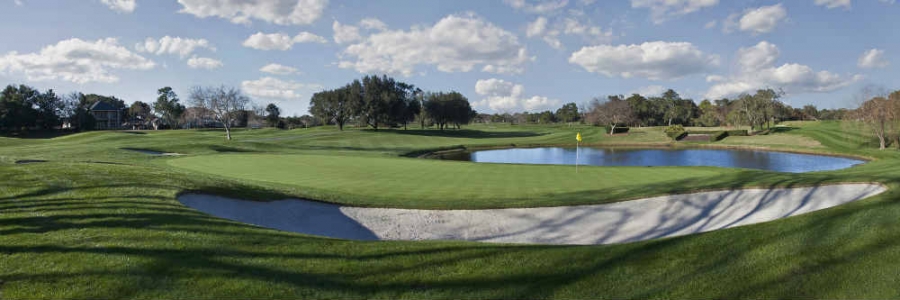 Bunker sur le trou huit de Bay Hill en Floride 