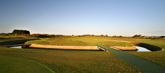 River at the 17th hole at Carnoustie Championship