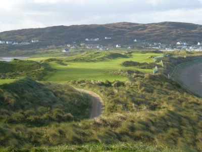 15th hole of the Narin and Portnoo golf course