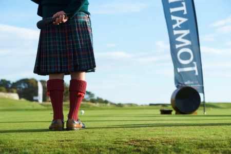 Starter at Royal Dornoch during the Tomatin Pro Am
