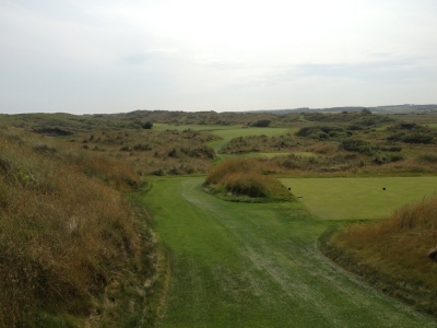 Dog leg left at Trump International Golf Links Scotland