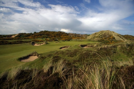 Par 4 of the Royal County Down golf course